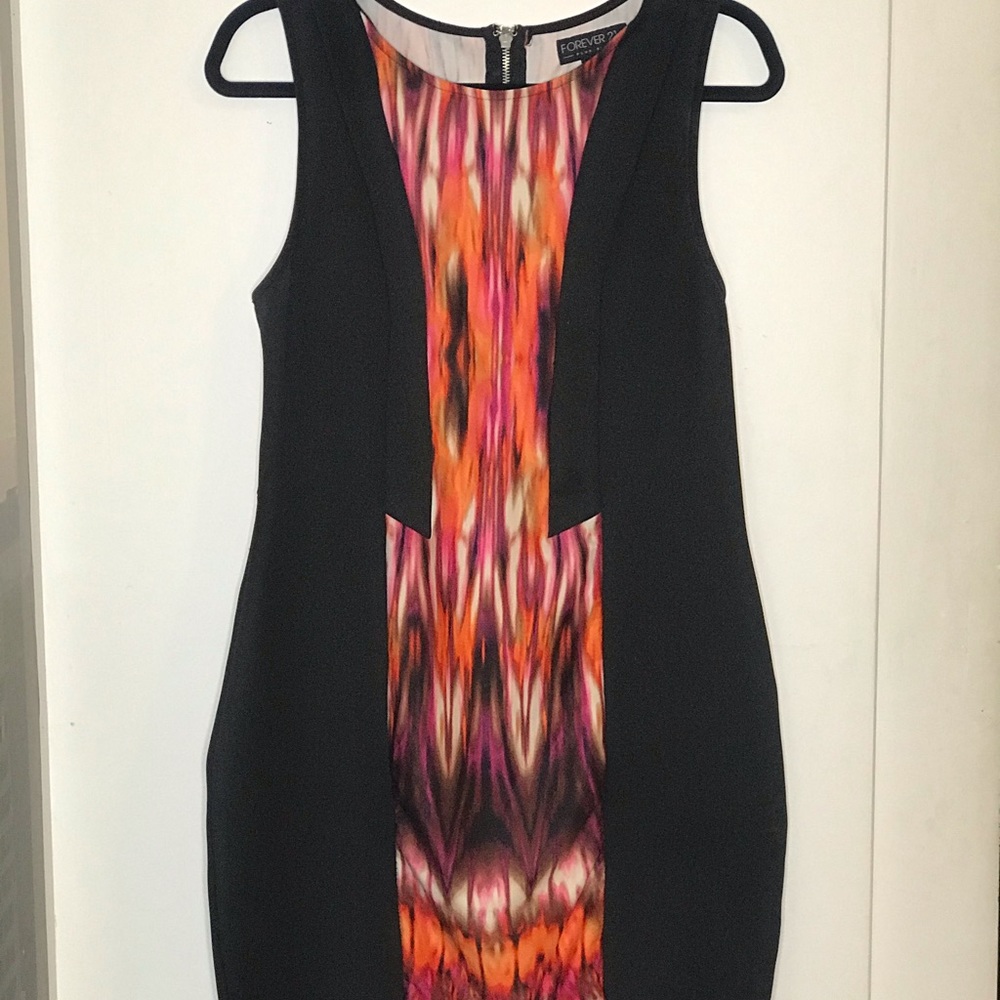 Knee length black dress